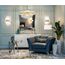 Garda Decor 62GDM-810021-800 Люстра Serena прозр.стекло/золото d80см h65см
