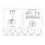 Garda Decor 20MD3279-6G Светильник потолочный стекло/золото d54*64см, изображение 3