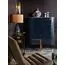 Garda Decor K2TL-07233 Лампа настольная сер-зел.стекло/плафон кор. 35*h.60см, изображение 3