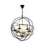 Garda Decor 91GH-2020-6 Лампа потолочная Сфера латунь/черный d.56см h.60см, изображение 2