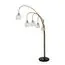 Garda Decor 92EL-YG21102-5F Торшер Grappolo латунь, стекло прозр. 110*h180см