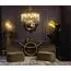 Garda Decor K2KG1102P-8A Люстра Tiara круглая латунь/стекло прозр. d80*h63см, изображение 4