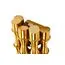 Garda Decor K2KM0901W-2G Бра Bamboo металл латунь 21,5*13*h.32 см, изображение 2