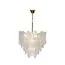 Garda Decor 91GH-1014-8 Люстра потолочная "Ice" рифленое стекло/латунь d.53см h.68см