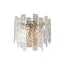 Garda Decor K2KG0998W-2B Бра "Ice" рифленое стекло/латунь L19*W36*H32см