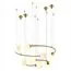 ST LUCE SL1186.303.08 Светильник подвесной ST-Luce Латунь/Молочный G9 8*5W, изображение 7
