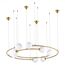 ST LUCE SL1186.303.08 Светильник подвесной ST-Luce Латунь/Молочный G9 8*5W, изображение 2