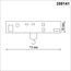 NOVOTECH 359141 KONST NT23 068 черный Адаптер/держатель для низковольтного трека FLUM без токопровода для арт. 359137-359140 IP20 RAMO, изображение 2