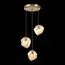 ST LUCE SL1175.303.03 Светильник подвесной ST-Luce Латунь/Янтарный E14 3*40W, изображение 5