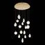 ST LUCE SL6104.203.16 Светильник подвесной ST-Luce Золотистый/Прозрачный,С пузырьками воздуха LED 16*3W 3000, изображение 5