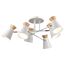 EVOLUCE SLE1252-502-06 Светильник потолочный Белый, Золотистый/Белый, Дерево E27 6*60W
