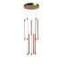 ST LUCE SL6225.303.10 Светильник подвесной ST-Luce Латунь/Терракотовый, Белый LED 10*6,5W 3000K