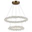 ST LUCE SL6105.203.02 Люстра подвесная ST-Luce Золотистый/Прозрачный LED 1*80W 3000 - 6500K