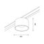 ST LUCE ST669.446.05 Магнитный трековый светильник Черный LED 1*5W 4000K 350Lm Ra>90 36° IP20 D60xH37 24V, изображение 2