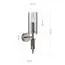 ST LUCE SL2005.101.01 Светильник настенный ST-Luce никиль/прозрачный E14 1*40W, изображение 3