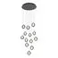 ST LUCE SL6520.403.13 Светильник подвесной ST-Luce черный жемчуг/прозрачно-дымчатый LED 1*65W 4000K