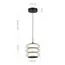 ST LUCE SL6239.403.03 Светильник подвесной ST-Luce черный/прозрачный LED 1*16W 3000K, изображение 4