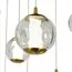 ST LUCE SL6520.303.20 Светильник подвесной ST-Luce латунь/прозрачный с пузырьками воздуха LED 1*100W 4000K, изображение 4