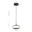 ST LUCE SL6239.403.01 Светильник подвесной ST-Luce черный/прозрачный LED 1*7W 3000K, изображение 5