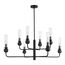 ST LUCE SL1244.403.08 Светильник подвесной ST-Luce черный/прозрачный E14 8*40W, изображение 2