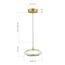 ST LUCE SL6239.203.01 Светильник подвесной ST-Luce золото/прозрачный LED 1*7W 3000K, изображение 5