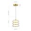 ST LUCE SL6239.203.03 Светильник подвесной ST-Luce золото/прозрачный LED 1*16W 3000K, изображение 5