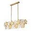 ST LUCE SL6240.203.08 Светильник подвесной ST-Luce золотистый/Прозрачный, январный E14 8*60W, изображение 4