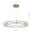 ST LUCE SL6245.203.01 Светильник подвесной ST-Luce золотистый/Прозрачный LED 1*40W 4000K, изображение 5