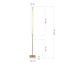 ST LUCE SL6245.205.01 Светильник напольный ST-Luce золотистый/Прозрачный LED 1*20W 4000K, изображение 5