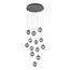 ST LUCE SL6520.403.13 Светильник подвесной ST-Luce черный жемчуг/прозрачно-дымчатый LED 1*65W 4000K, изображение 2