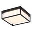 ST LUCE SL9517.402.01 Светильник уличный потолочный ST-Luce черный/белый LED 1*20W 3000K/4000K/5000K