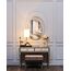 Garda Decor ART-4441-LM1 Лампа настольная плафон бежевый 46*25*66см, 220В, изображение 5