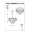 Garda Decor 62GDW-8903-600 Люстра Swan d60см h55см, изображение 5