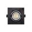 Denkirs DK3021-BK Встраиваемый светильник, IP 20, 10 Вт, GU5.3, LED, черный, пластик
