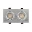 Denkirs DK3022-CM Встраиваемый светильник, IP 20, 10 Вт, GU5.3, LED, серый, пластик