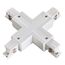 NOVOTECH 135052 PORT NT19 137 белый Соединитель "Х" с токопроводом для трехфазного шинопровода IP20 220V