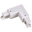 NOVOTECH 135064 PORT NT19 137 белый Соединитель "L" внутренний с токопроводом для трехфазн. шинопровода IP20