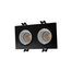 Denkirs DK3072-BK+WH Встраиваемый светильник, IP 20, 10 Вт, GU5.3, LED, черный/белый, пластик
