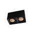 Denkirs DK3085-BK+BR Светильник накладной IP 20, 10 Вт, GU5.3, LED, черный/бронзовый, пластик