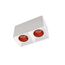 Denkirs DK3085-WH+RD Светильник накладной IP 20, 10 Вт, GU5.3, LED, белый/красный, пластик