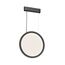 Denkirs DK6604-BK Подвесной вертикальный светильник Veil со светодиодом H1500 d450 220V 36W 3000-6000K IP20 черный алюминий, изображение 3