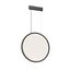 Denkirs DK6606-BK Подвесной вертикальный светильник Veil со светодиодом H1700 d600 220V 48W 3000-6000K IP20 черный алюминий, изображение 6