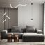 Denkirs DK8056-BK Подвесной светильник SMART MOON 12W DIM 3000K-6000K, черный, алюминий, акрил, изображение 5