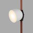 Denkirs DK5543-WH+BK Поворотный светильник для трека-ремня Belty, серия Spot, со светодиодом, D100*H107мм, 48V DC, 12W, RA90, 120°, 3000K, IP20, белый с черным, алюминий