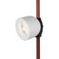 Denkirs DK5541-WH+BK Поворотный светильник для трека-ремня Belty, серия Spot, со светодиодом, D100*H107мм, 48V DC, 12W, RA90, 38°, 3000K, IP20, белый с черным, алюминий, изображение 5