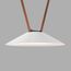 Denkirs DK5565-WH+BK Cветильник для трека-ремня Belty, серия Flow, со светодиодом, D300*H71мм, 48V DC, 12W, RA90, 120°, 3000K, IP20, белый с черным, алюминий