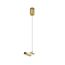 Denkirs TR5717-SB Подвод питания для подвесного монтажа трека SHINE BASE, 48V DC, IP20, 2м, сатинированная латунь, алюминий, изображение 2