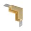 Denkirs TR5732-SB Угловой элемент для трека SHINE BASE 90° стена-потолок, сатинированная латунь, алюминий, изображение 2