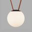 Denkirs DK5553-BK Cветильник для трека-ремня Belty, серия Orb, со светодиодом, D180*H181мм, 48V DC, 10W, RA90, 120°, 3000K, IP20, белый, акрил