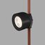 Denkirs DK5540-BK Поворотный светильник для трека-ремня Belty, серия Spot, со светодиодом, D100*H107мм, 48V DC, 12W, RA90, 38°, 4000K, IP20, черный, алюминий